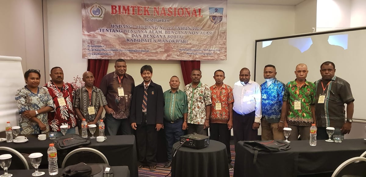 Dinas Sosial Manokwari mengikuti Bimbingan Teknis Kebencanaan di Makassar